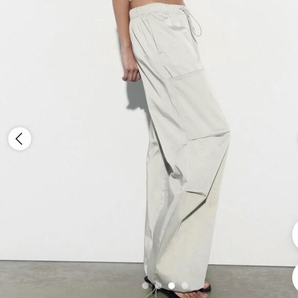 Zara silk parachute pants - Picture 2 of 9